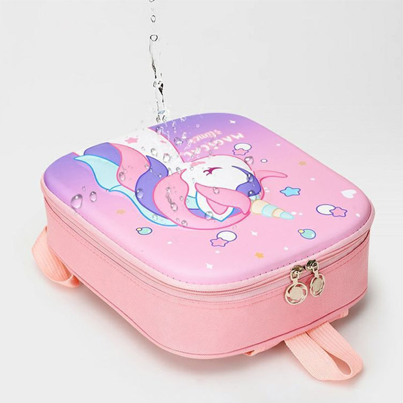 Soft-shell Waterproof Kindergarten Backpack with Cute Cartoon Design for Kids