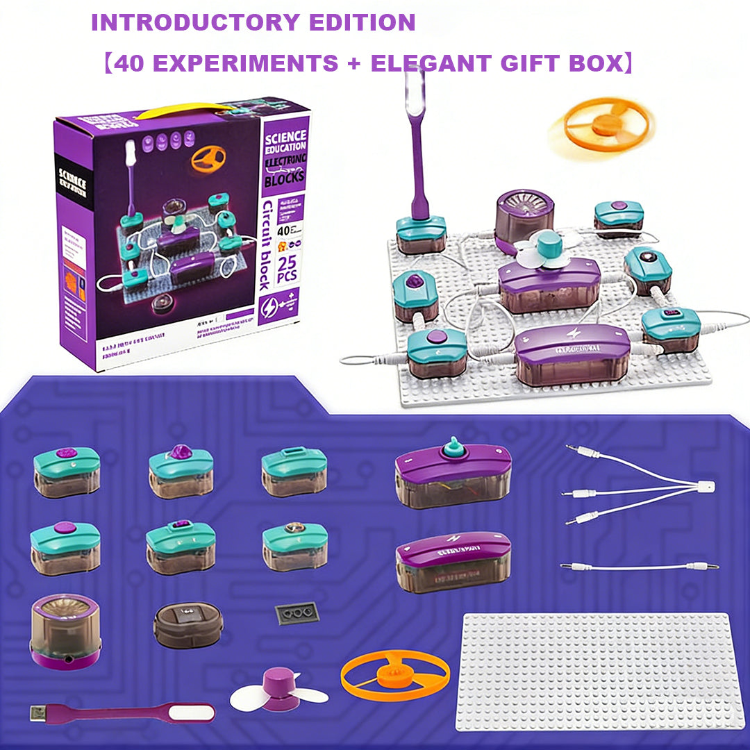 Circuit Master STEM Building Blocks Kit | 100+ Projects Electronic Assembly Experiment Toy