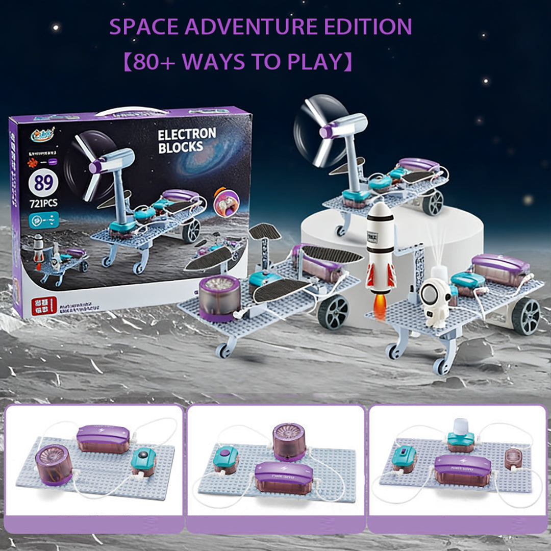 Circuit Master STEM Building Blocks Kit | 100+ Projects Electronic Assembly Experiment Toy