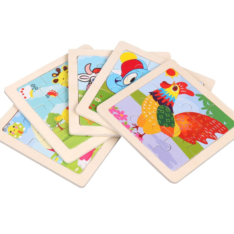 Montessori Wooden Puzzle - Buy 1 Get 3 Free