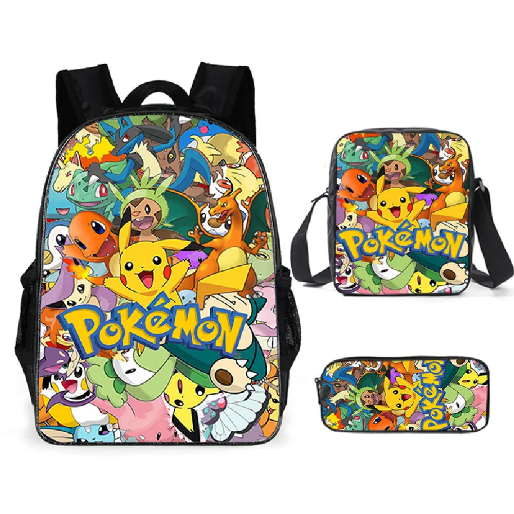 Pokémon 3-Piece School Set - Backpack + Pouch + Pencil Case