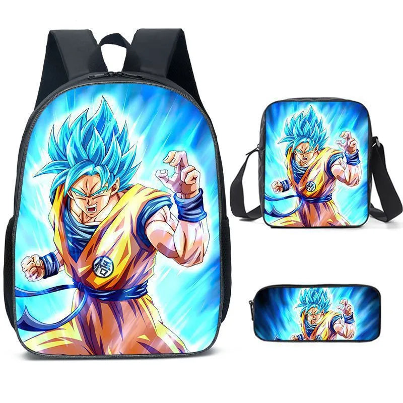 Dragon Ball Z 3-Piece School Set - Backpack + Pouch + Pencil Case