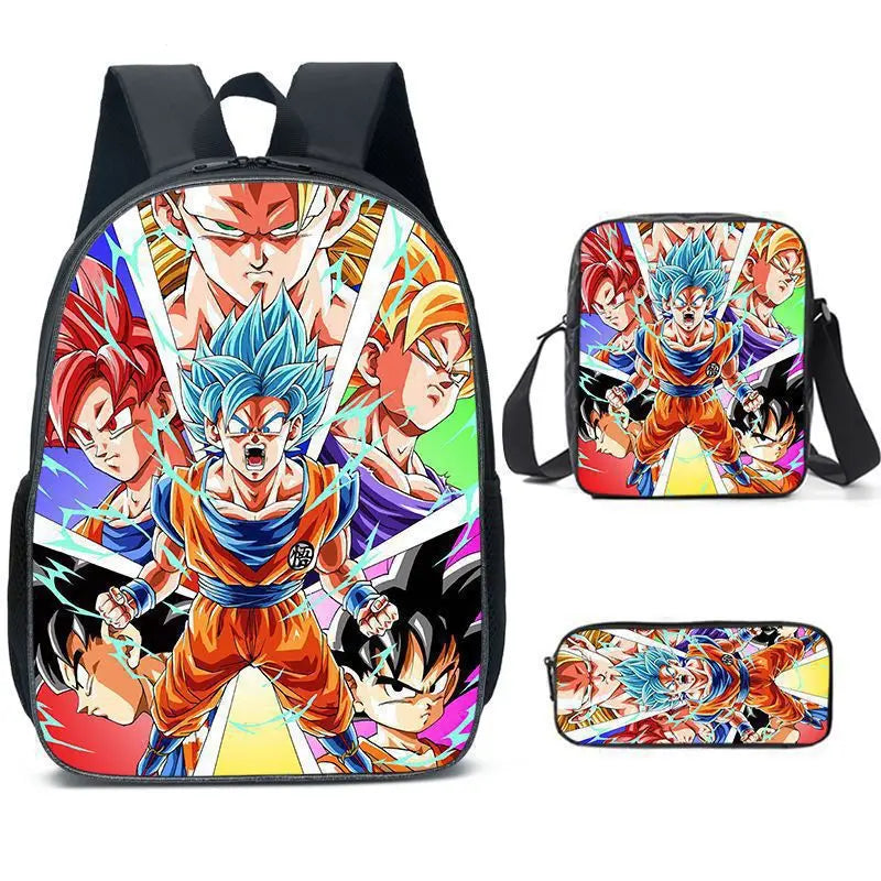 Dragon Ball Z 3-Piece School Set - Backpack + Pouch + Pencil Case