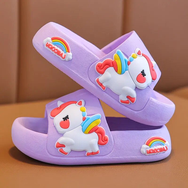 Unicorn Slide Children's Slippers