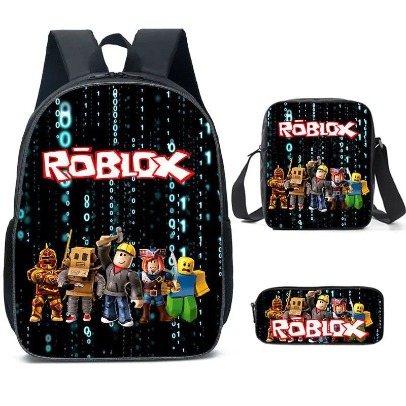 Roblox 3-Piece School Set - Backpack + Pouch + Pencil Case