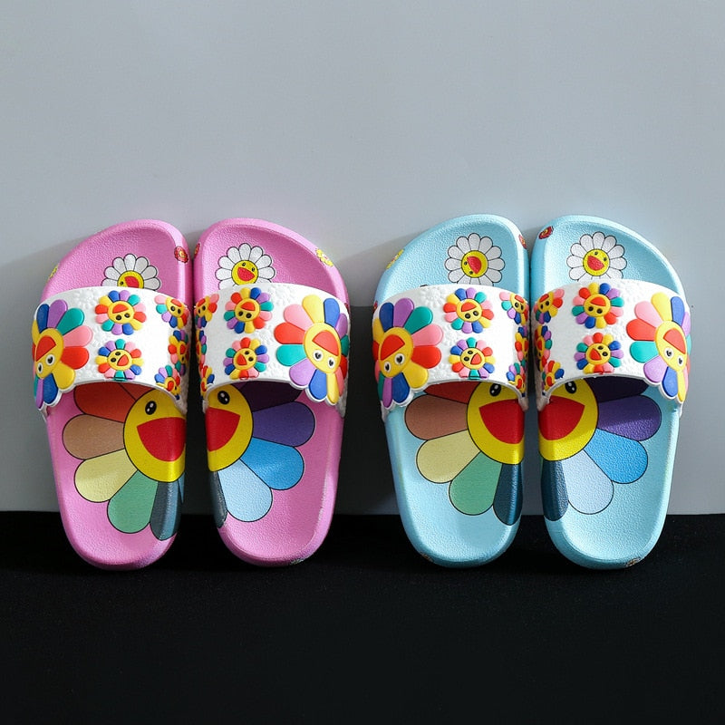 Floral Children's Slippers