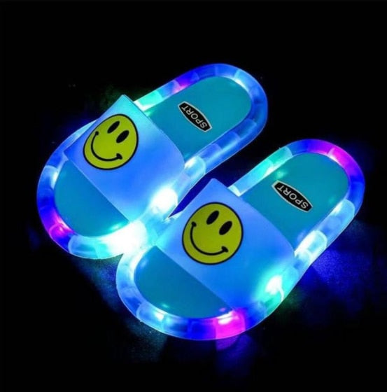 Smiley Light-Up Children's Slippers