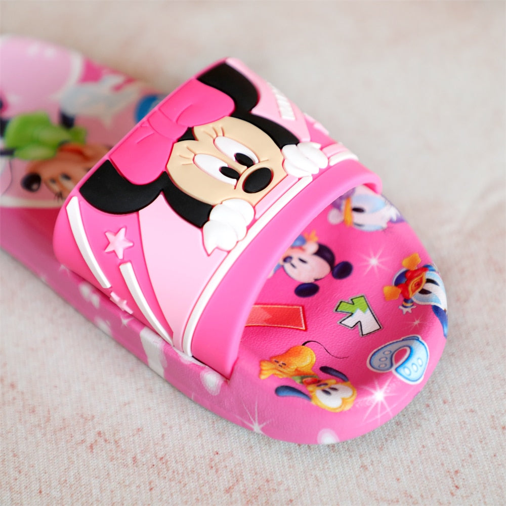 Mickey and Minnie Children's Slippers