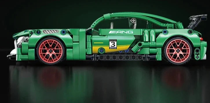 Pull-Back Racing Car Building Blocks - 456 Pieces - Limited Edition