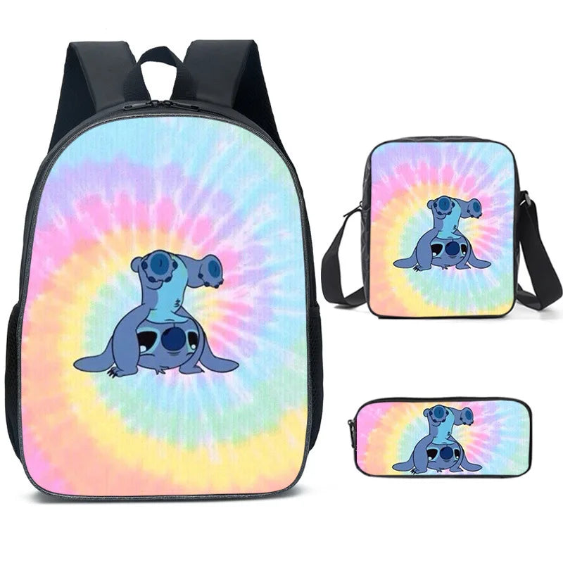 Lilo & Stitch 3-Piece Set - Backpack + Pouch + Pencil Case