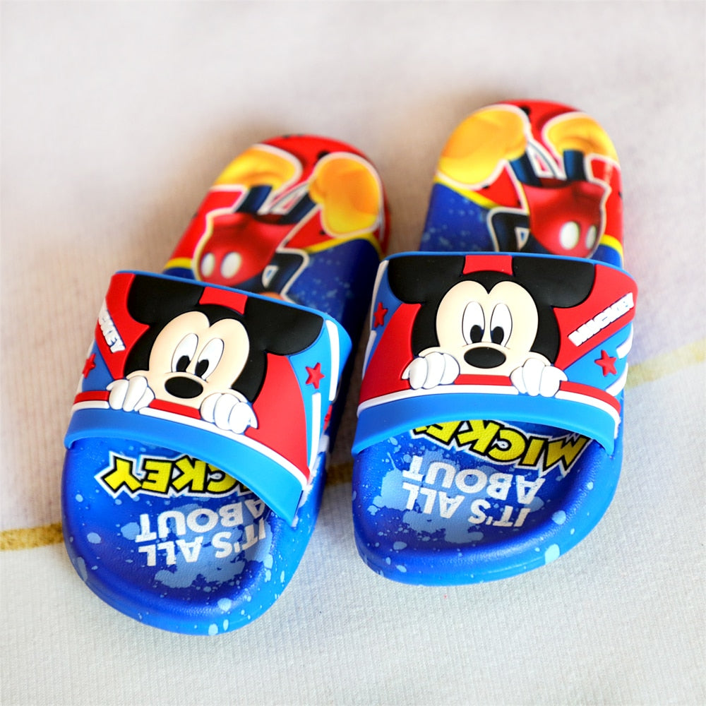 Mickey and Minnie Children's Slippers