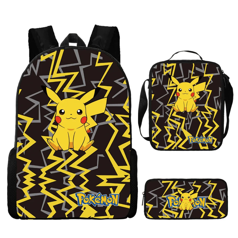 Pokémon 3-Piece School Set - Backpack + Pouch + Pencil Case