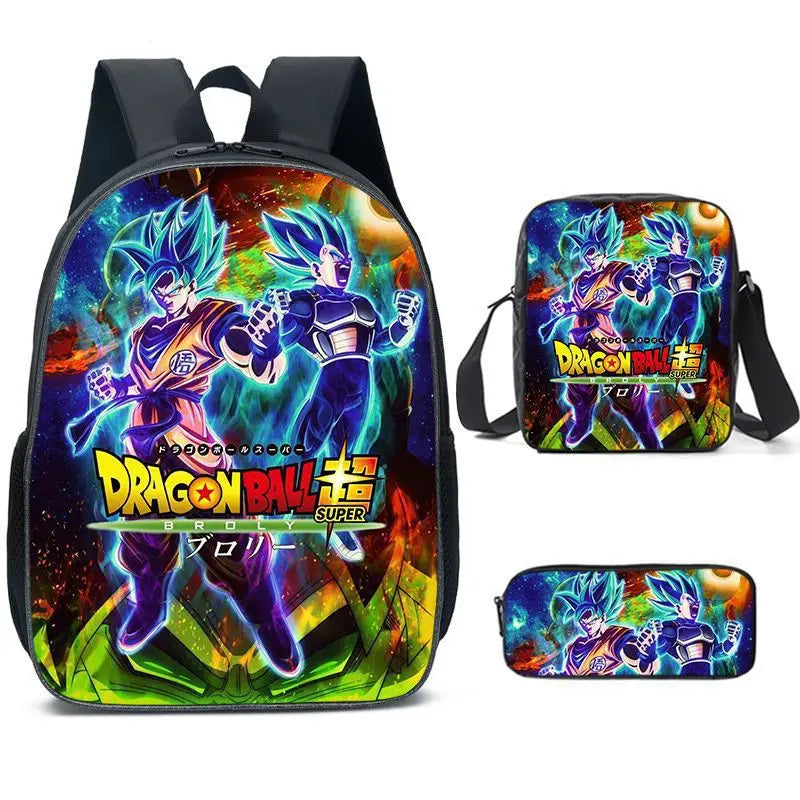 Dragon Ball Z 3-Piece School Set - Backpack + Pouch + Pencil Case