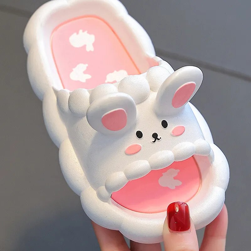 3D Bunny Children's Slippers