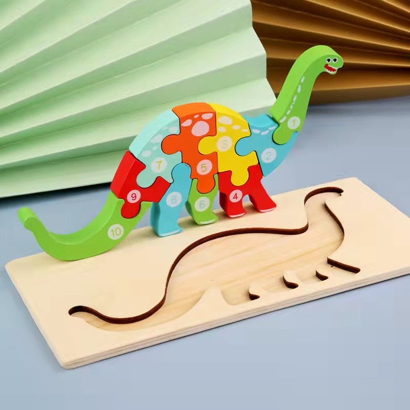 3D Wooden Puzzle - Animal World