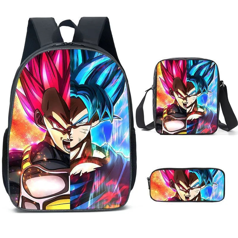Dragon Ball Z 3-Piece School Set - Backpack + Pouch + Pencil Case