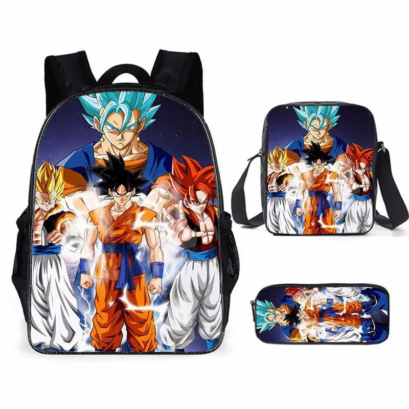 Dragon Ball Z 3-Piece School Set - Backpack + Pouch + Pencil Case