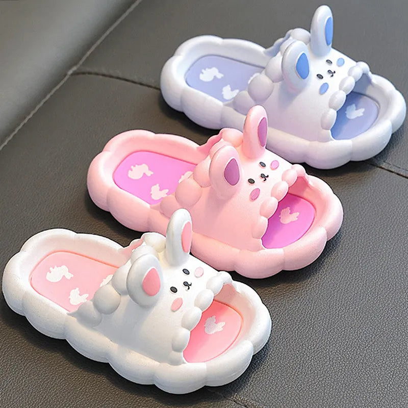 3D Bunny Children's Slippers