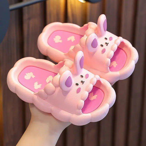 3D Bunny Children's Slippers