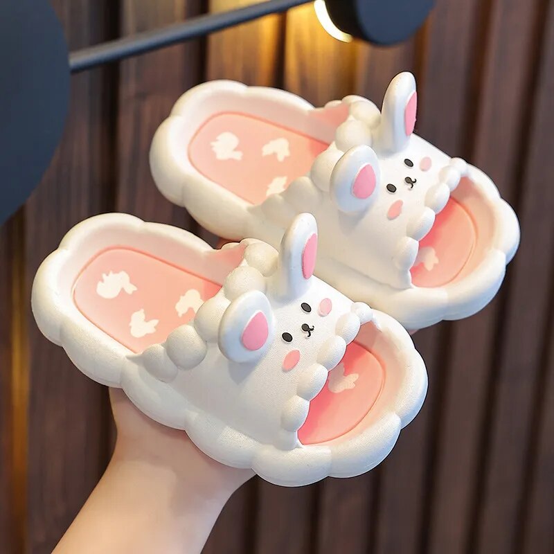 3D Bunny Children's Slippers