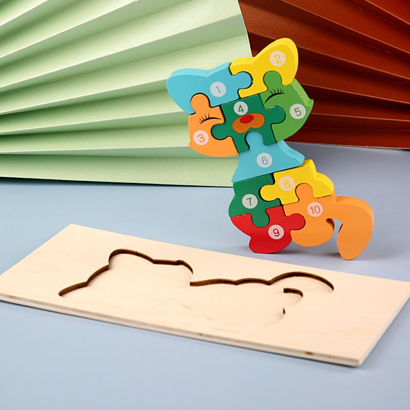 3D Wooden Puzzle - Animal World