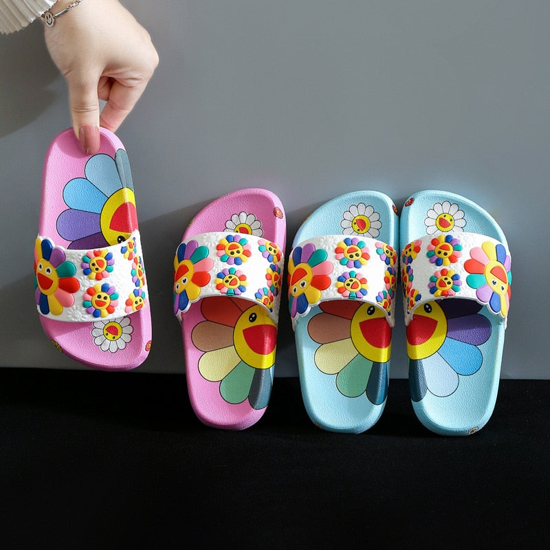 Floral Children's Slippers