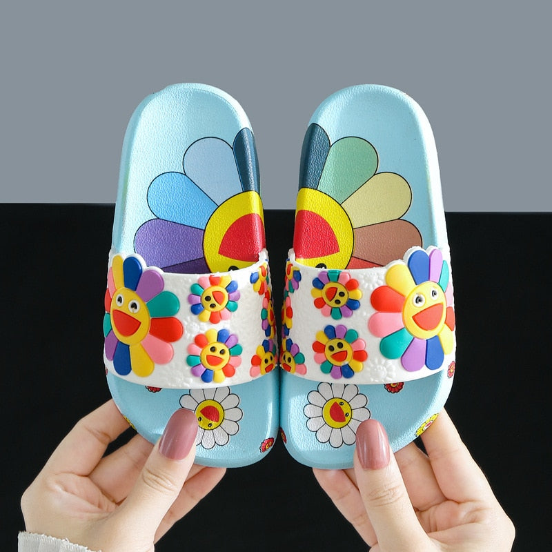 Floral Children's Slippers