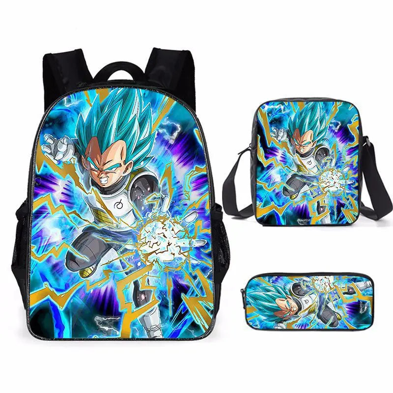 Dragon Ball Z 3-Piece School Set - Backpack + Pouch + Pencil Case