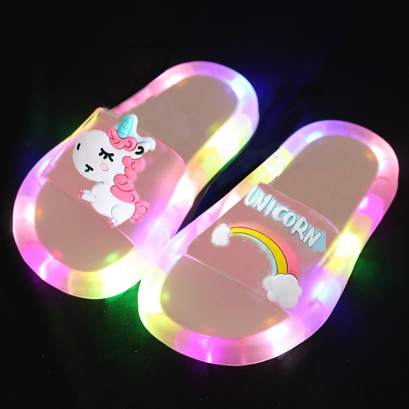 Unicorn Light-Up Slippers