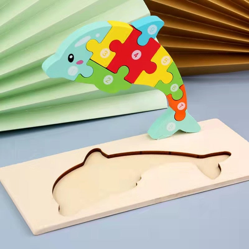 3D Wooden Puzzle - Animal World