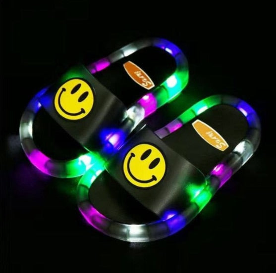 Smiley Light-Up Children's Slippers