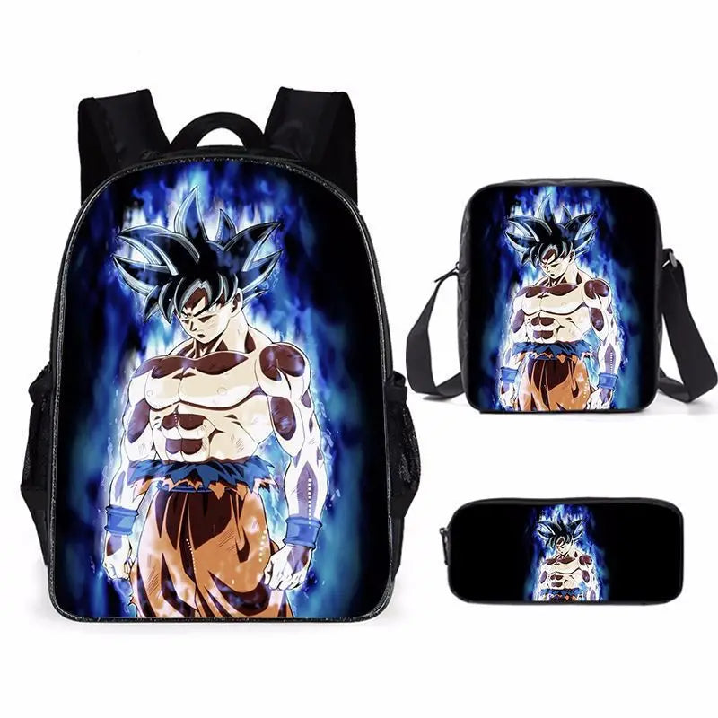 Dragon Ball Z 3-Piece School Set - Backpack + Pouch + Pencil Case
