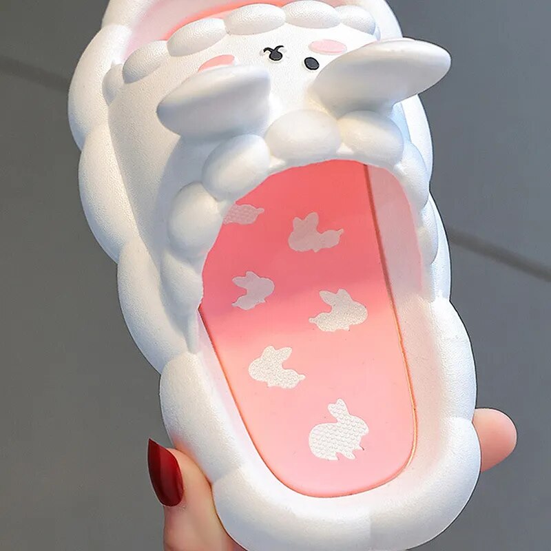 3D Bunny Children's Slippers