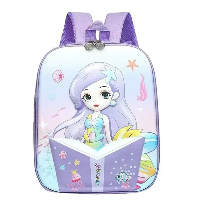 Soft-shell Waterproof Kindergarten Backpack with Cute Cartoon Design for Kids
