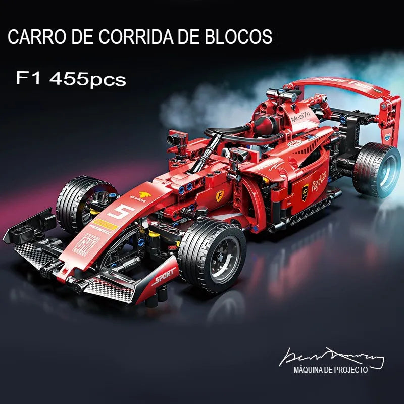 F1 Racing Car Building Blocks - 455 Pieces - Limited Edition